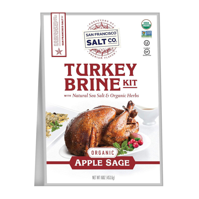 Organic Turkey Brine Kit,16 oz. Apple Sage with Brine Bag by San Francisco Salt Company - Image 6