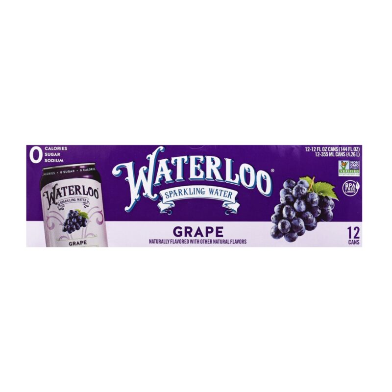 Waterloo Sparkling Water Grape 12 pk - 12 Fl Oz - Image 5