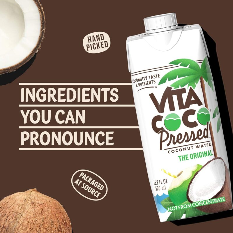 Vita Coco Coconut Water with Pressed Coconut, 16.9 Fl Oz - Image 5