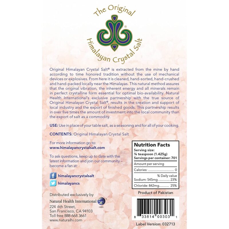 The Original Himalayan Crystal Salt Coarse Granulated - Image 2