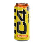 C4 Original On The Go Carbonated Performance Energy Drink - Orange Slice, 16 Fl Oz