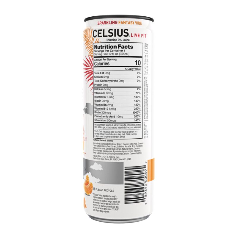 Celsius Sparkling Energy Drink with MetaPlus Formula, Fantasy Vibe, 12 Fl Oz - Image 2