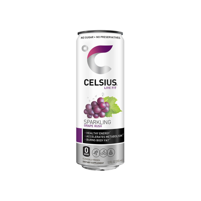 Celsius Live Fit Sparkling Grape Rush, 12 Fl Oz - Image 6