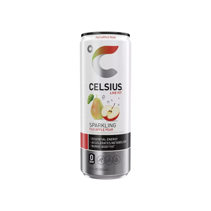 Celsius Sparkling Fuji Apple Pear Energy Drink, 12 Fl Oz - Image 5