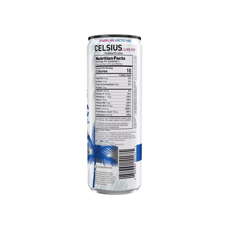 Celsius Sparkling Arctic Vibe Energy Drink, 12 Fl Oz - Image 3