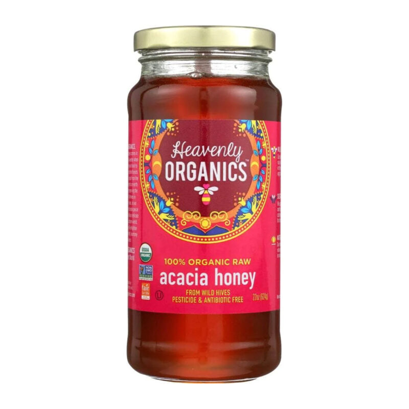 Heavenly Organics Raw Acacia Honey, 22 Oz - Image 4