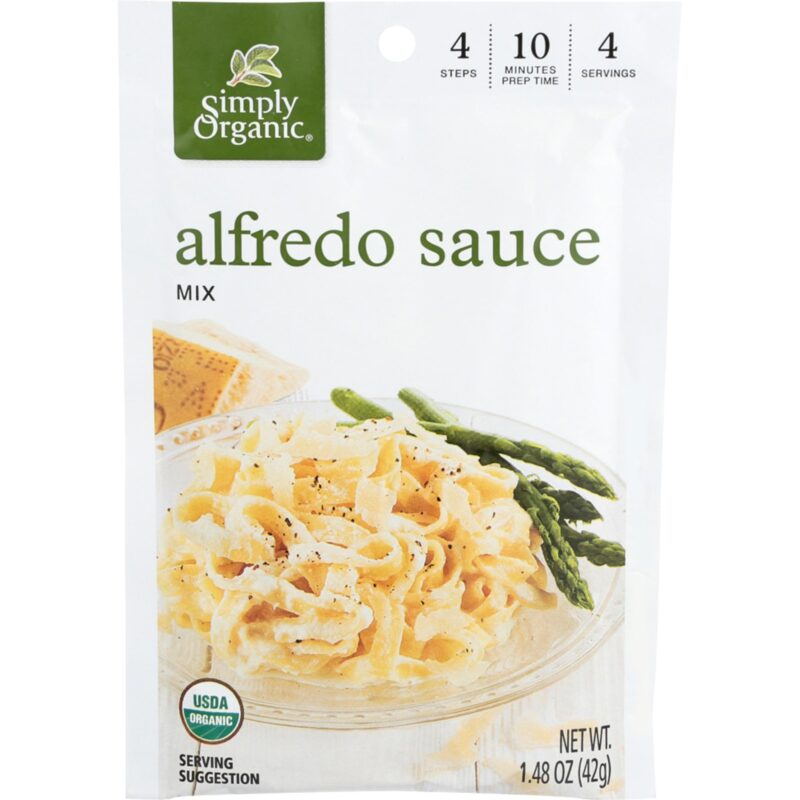 Simply Organic Alfredo Sauce Seasoning Mix, 1.48 Oz - Image 6