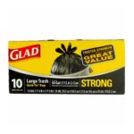 Glad Strong Quick-Tie Trash Bags, Large, 30 Gallon, 10 ct