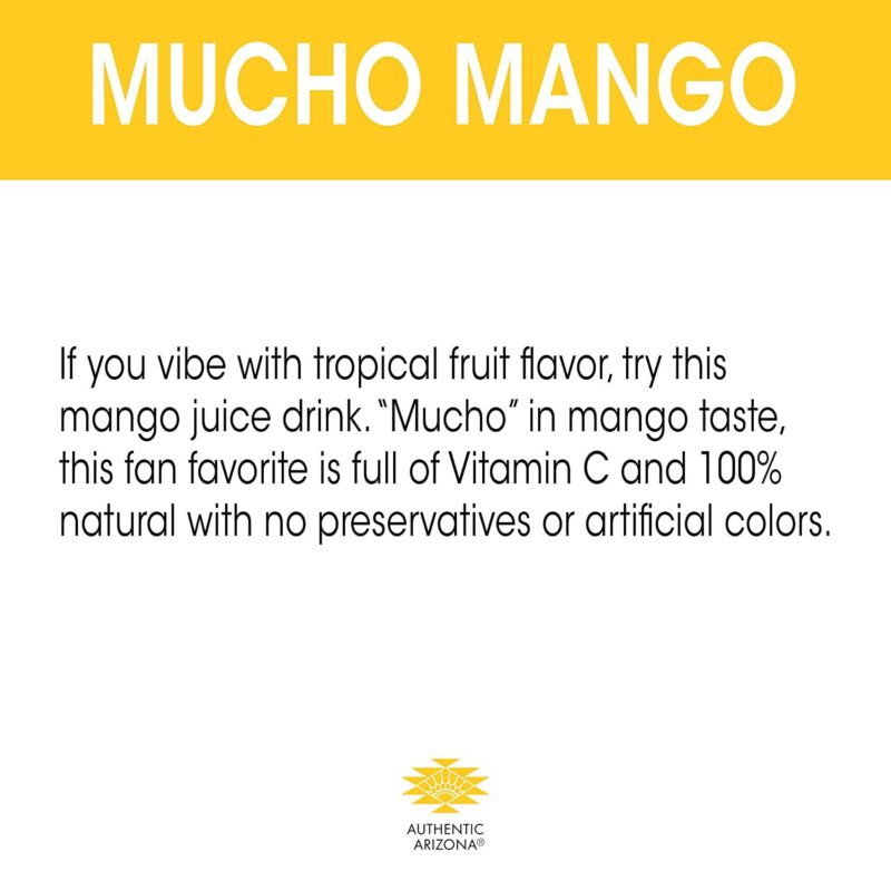 Arizona Mucho Mango Fruit Juice Coctail, 23 Fl Oz - Image 4