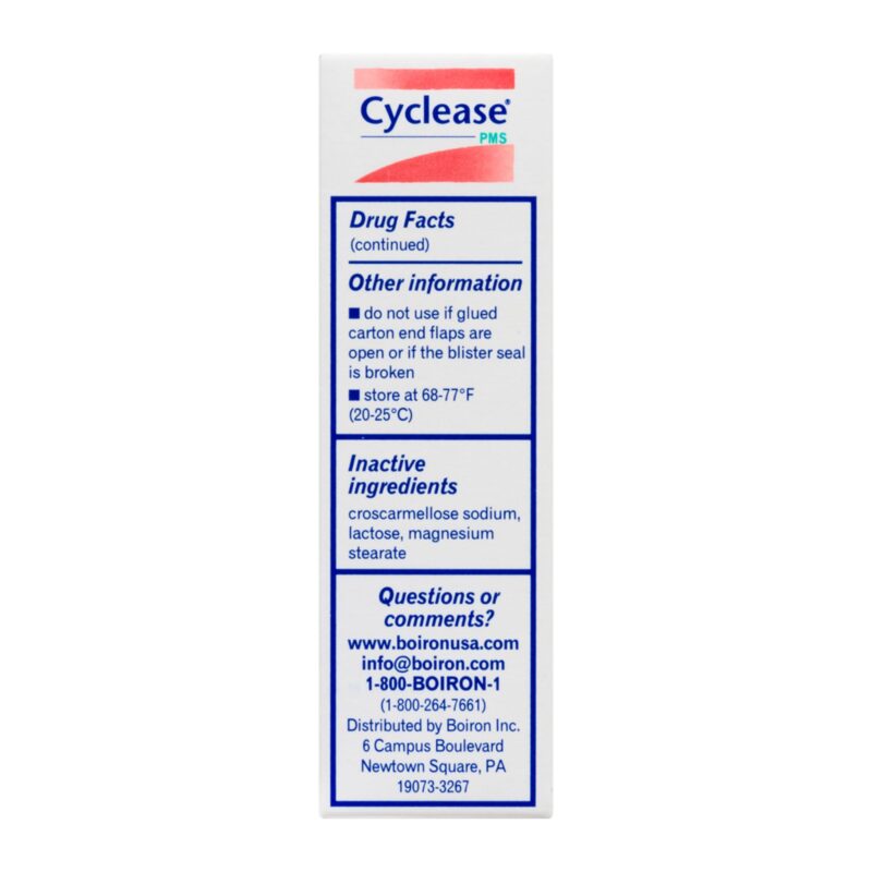 Boiron Cyclease PMS, Quick-Dissolving Tablets, 60 tablets - Image 3