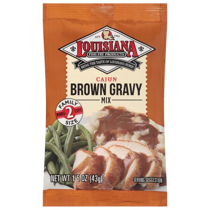 Louisianna Fish Fry Products Brown Gravy Mix, Cajun, 1.5 Oz - Image 4