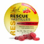 Bach Rescue Pastilles, Cranberry Flavor, Vegetarian, Gluten & Sugar-Free, 35 Count