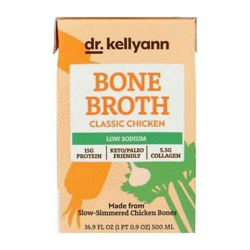 Dr. Kellyann Low Sodium Classic Chicken Bone Broth - 16.9 oz - Image 5