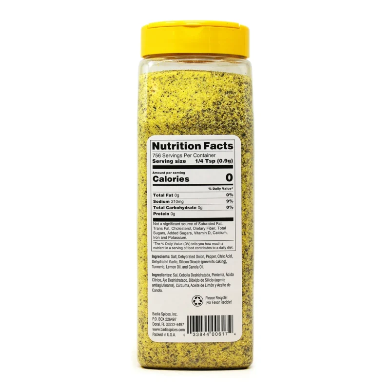 Badia Lemon Pepper, 24 Oz - Image 4