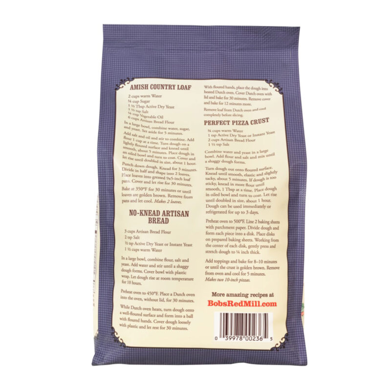 Bob's Red Mill Artisan Bread Flour Unbleached Enriched, 5 lbs - Image 5