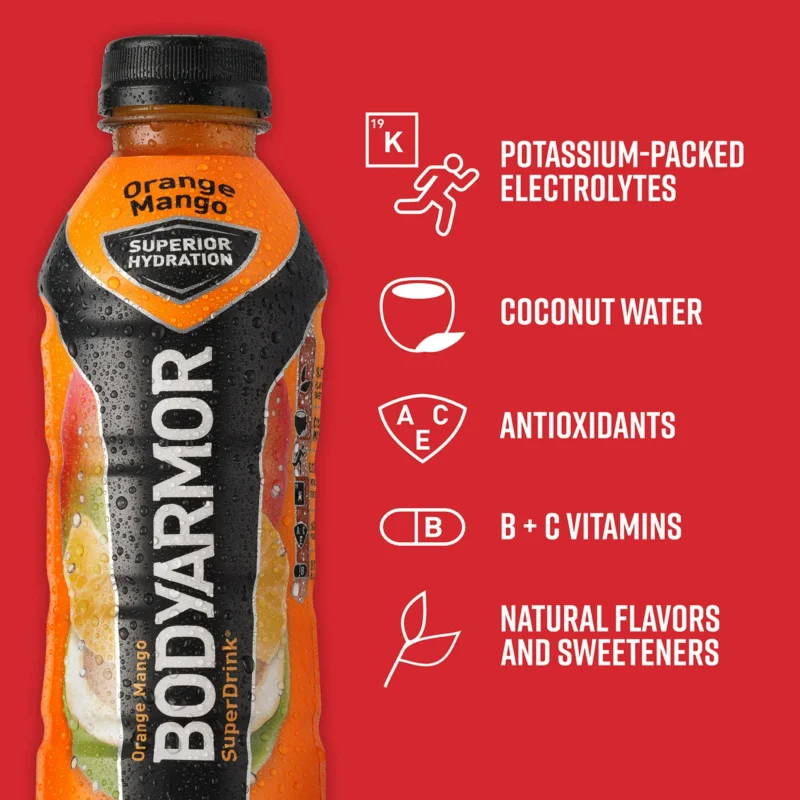 Bodyarmor Superdrink Orange Mango, 16 Oz - Image 5